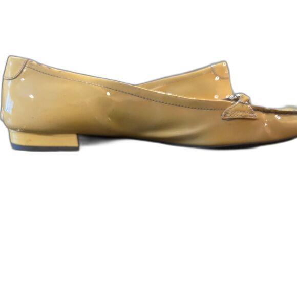 Prada Vintage Patent Leather Light Yellow Loafers - Picture 4 of 7